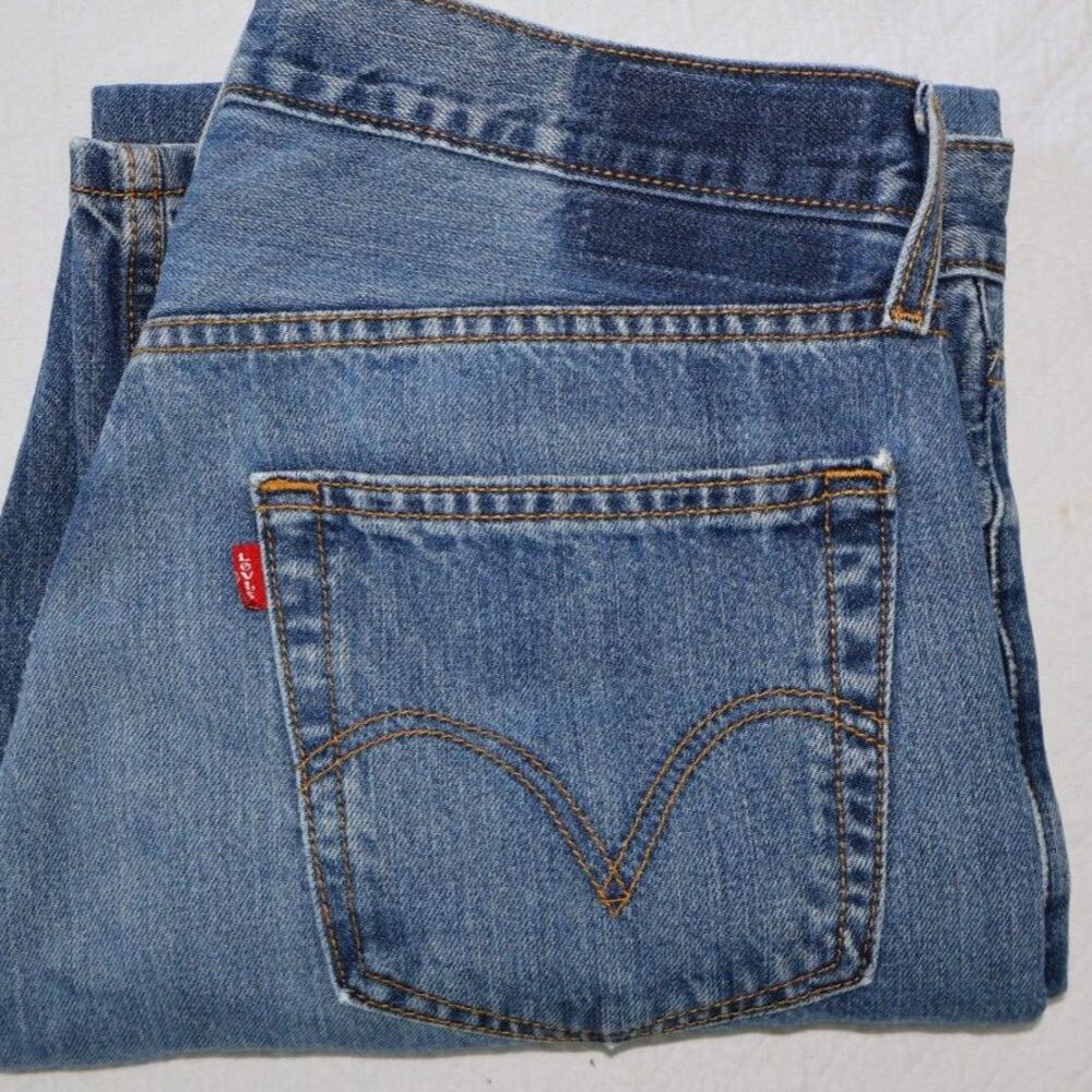 VINTAGE 1985 Levi's 529 Low Rise Straight Light Wash 34x32
